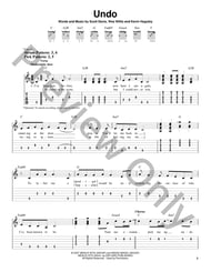 Undo Guitar and Fretted sheet music cover
